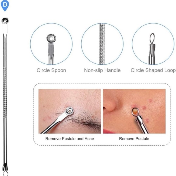 4 Pc. Black head Remover Set stainless Steel. - Picture 3 of 3